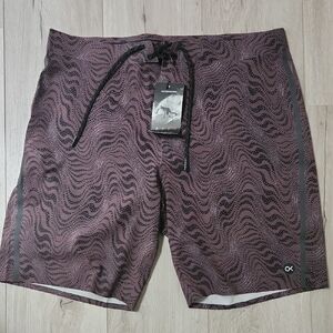 Outerknown APEX Trunks by Kelly Slater Brown Black Silver Size 35